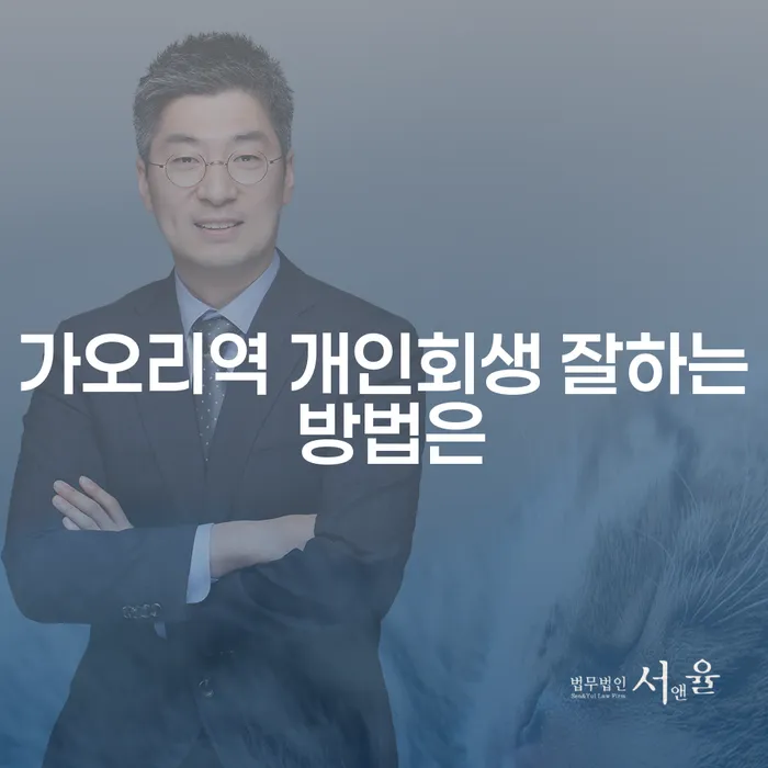 가오리역 개인회생 잘하는 방법은
