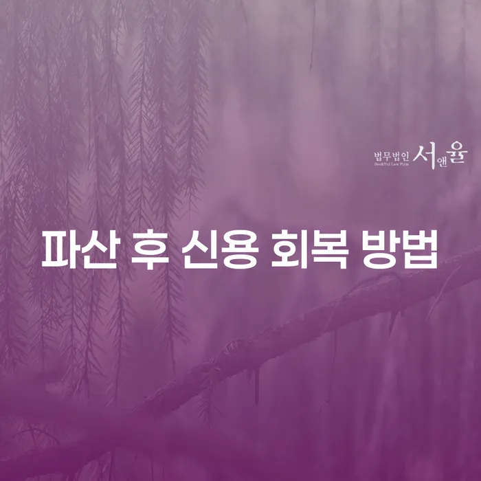 파산 후 신용 회복, 어떻게 해야 할까요?